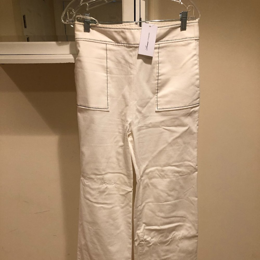 White Flare Pants